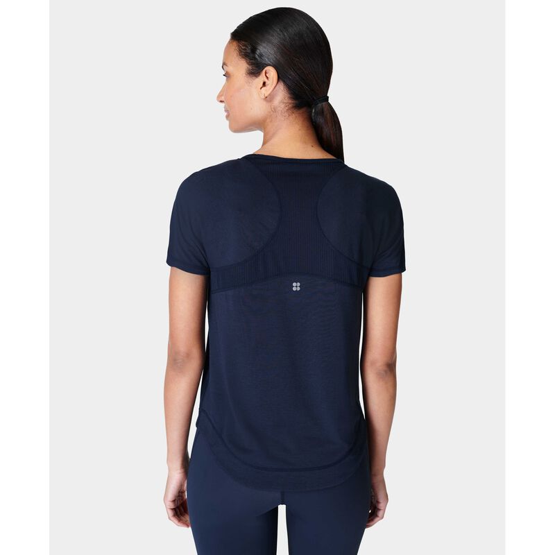 Sweaty Betty Breathe East T-Shirt Navy Blue image number 1